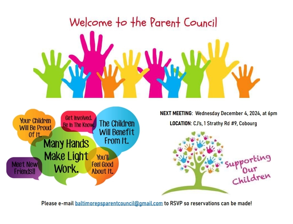 Dec. 4th - School Council Meeting (RSVP Required)